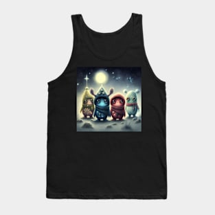 Christmas Space Monster Friends Tank Top